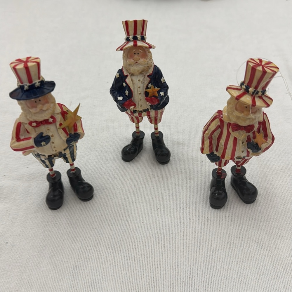 Patriotic Uncle Sam Figurines July 4th decor (mlb) - Picture 3 of 12